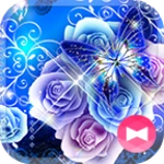 blue papillon android application logo